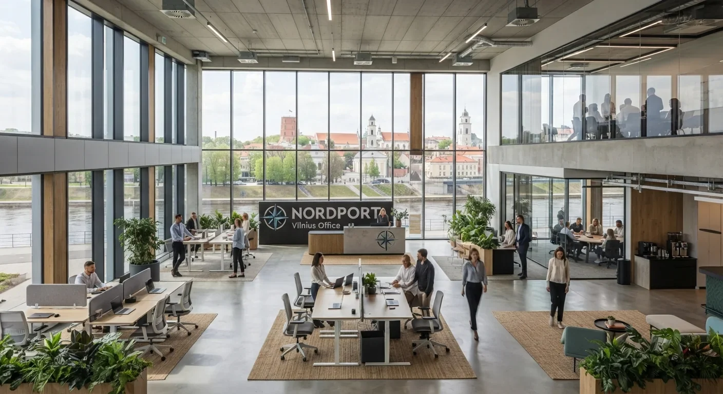 NORDPORT office in daylight